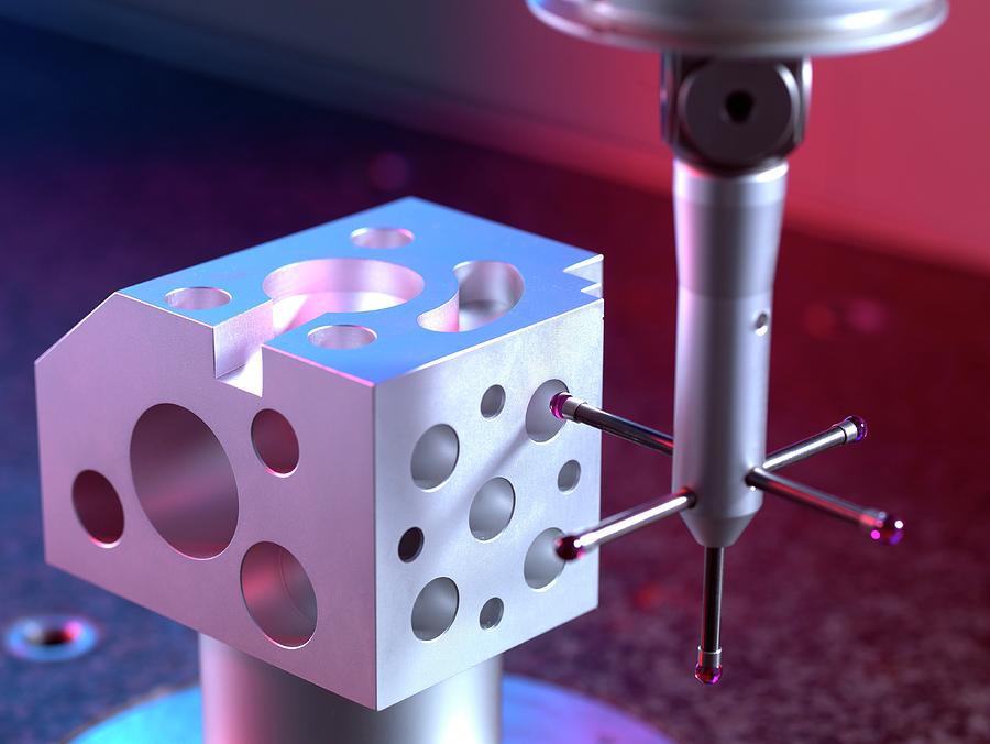 3d Measurement Probe Use Photograph by Andrew Brookes, National