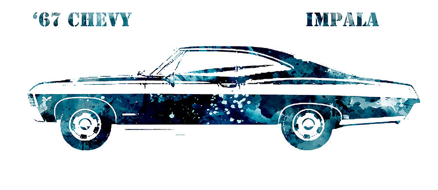 67 Chevy Impala #3 Digital Art by Patricia Lintner