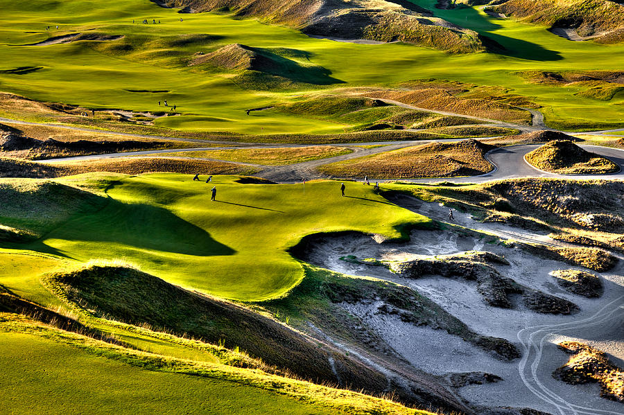#9 at Chambers Bay Golf Course #9 Photograph by David Patterson