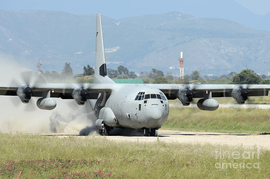 Transportation Photograph - A C-130 Hercules Of The Italian Air #2 by Remo Guidi