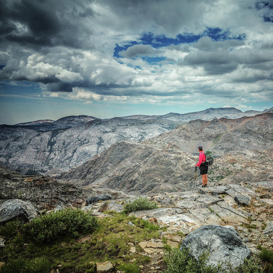 A Female Backpacker Photograph by Ron Koeberer - Fine Art America