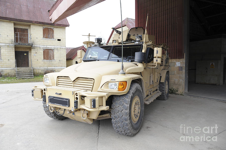 Transportation Photograph - A Husky Tsv Armored Vehicle #2 by Andrew Chittock