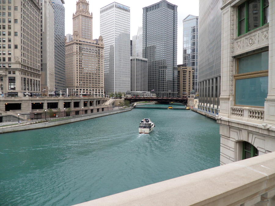 Chicago Photograph - A River Runs Through It #2 by Val Oconnor