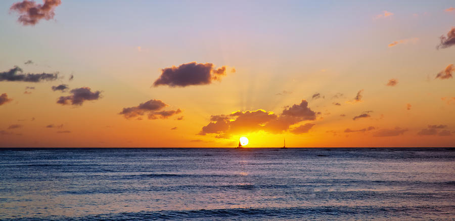 A sunset on Hawaii #2 Photograph by Marek Poplawski