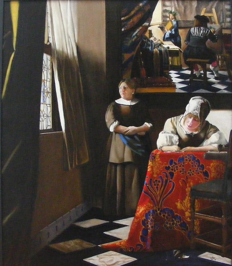 Jan Vermeer Painting - A Tribute to Vermeer #2 by Alan Berkman