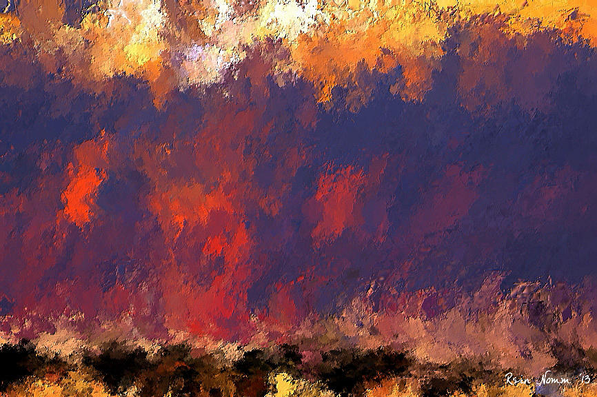 Ablaze #2 Painting by Rein Nomm