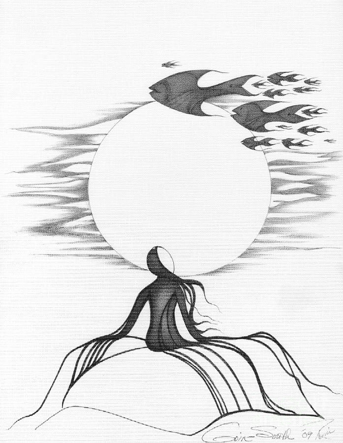 abstract art black and white drawings