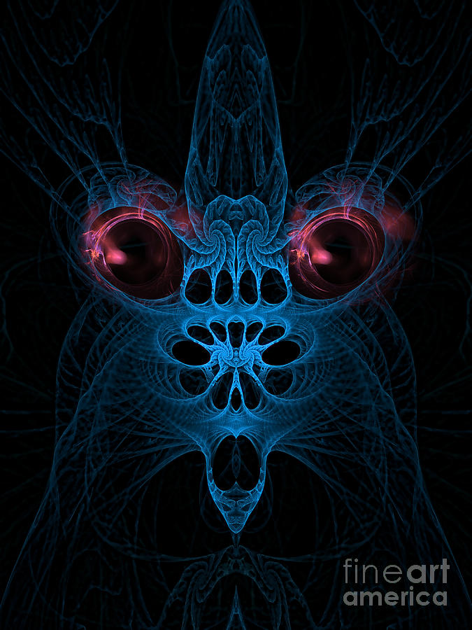 Abstract artistic scary creature Digital Art by Indian Summer - Fine ...