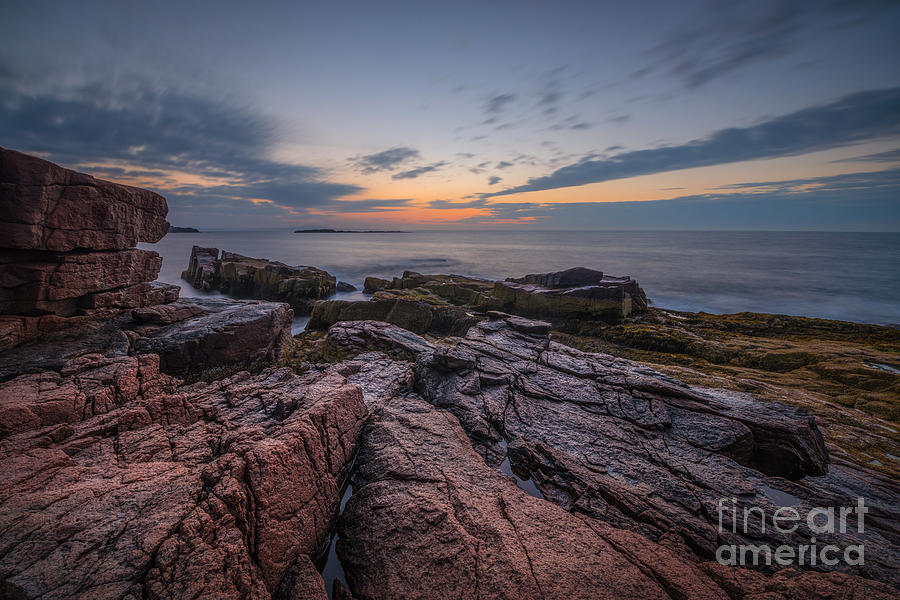 Acadia Rocky Sunrise #2 Photograph by Michael Ver Sprill