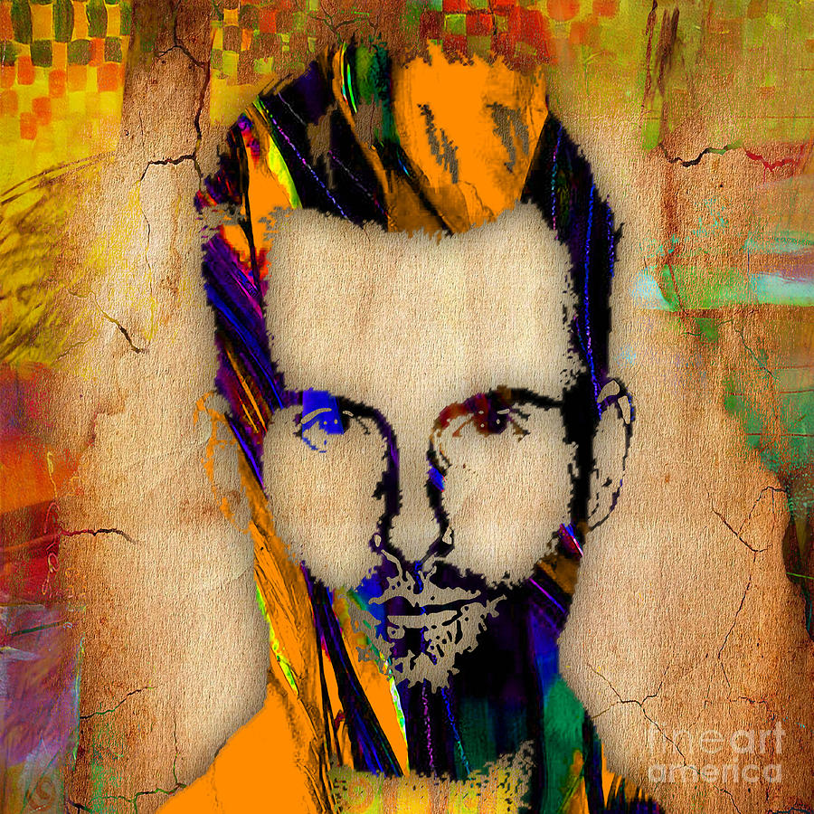 Adam Levine Maroon 5 Painting #2 Mixed Media by Marvin Blaine
