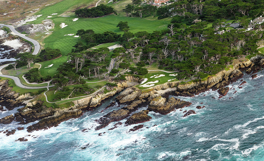 Aerial View Of A Golf Course, Monterey #2 Photograph by Panoramic Images