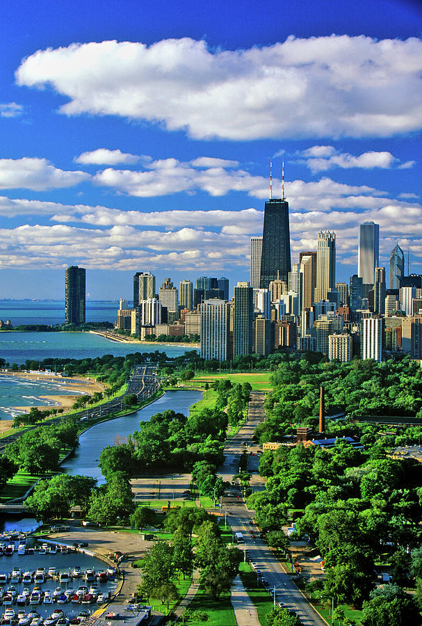 Aerial View Of Chicago, Illinois #2 Photograph by Panoramic Images