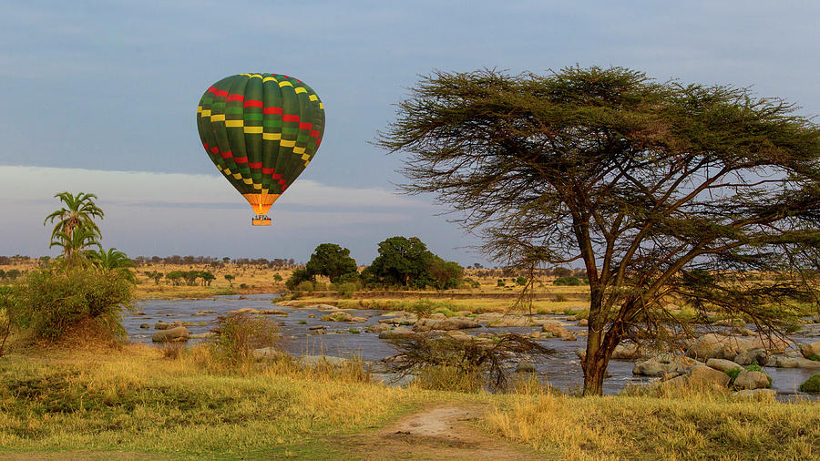 Africa Tanzania Hot Air Balloon Photograph by Ralph H. Bendjebar - Fine ...