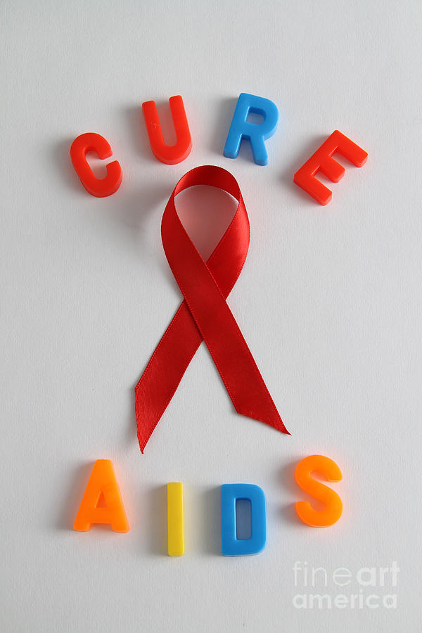 Aids Awareness Symbol #2 Photograph by Photo Researchers, Inc.