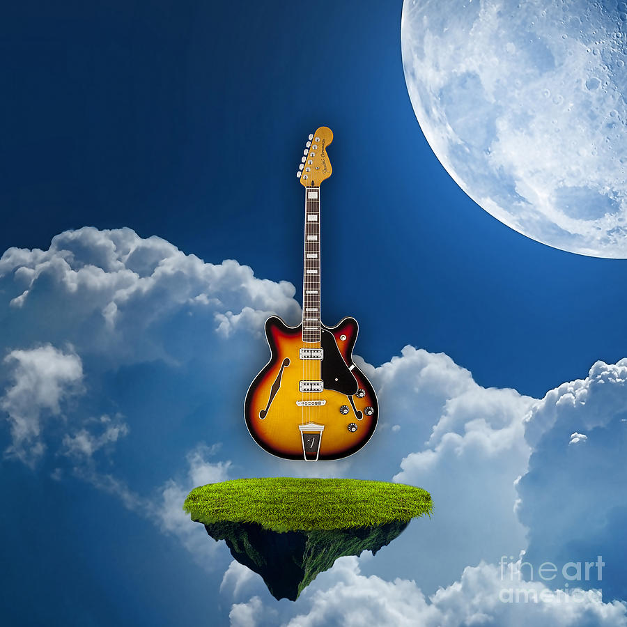 Fantasy Mixed Media - Air Guitar #2 by Marvin Blaine