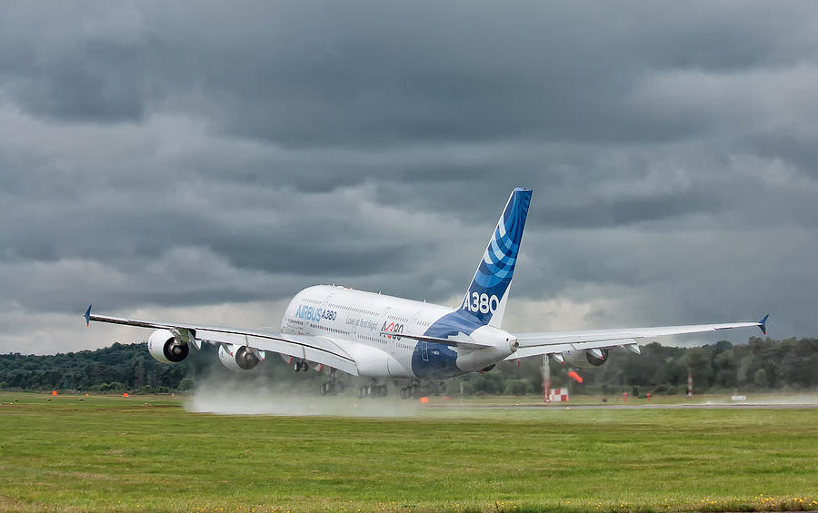 Airbus A380 #2 Photograph by Shirley Mitchell
