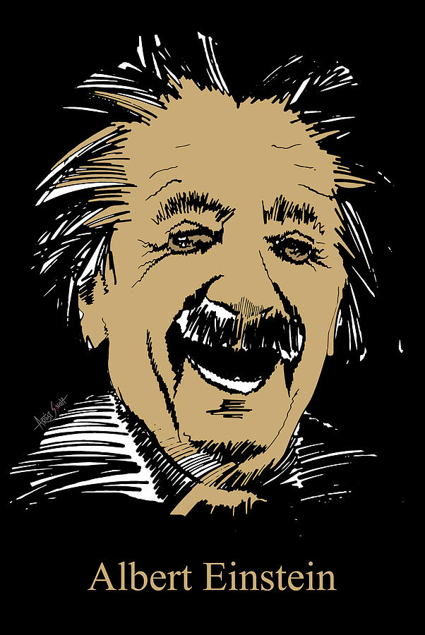 Albert Einstein Painting By ArtGuru Official | Fine Art America