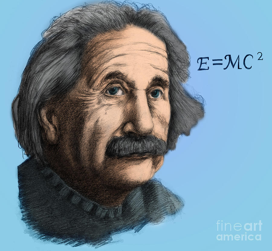 Albert Einstein, German-american Photograph by Spencer Sutton