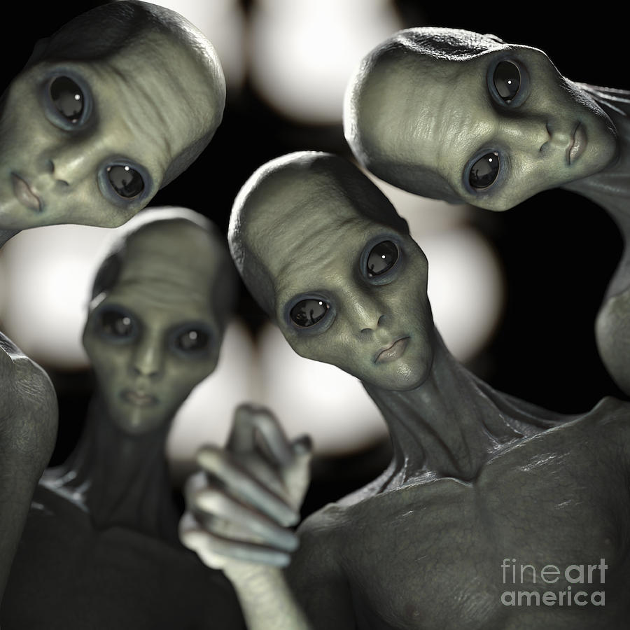 Alien Photograph - Alien Abduction #2 by Science Picture Co