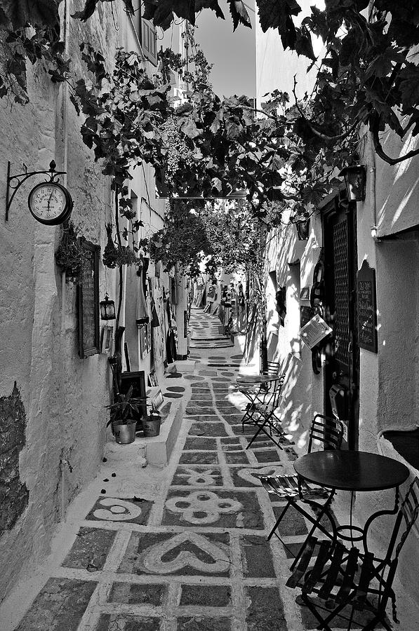 Holiday Photograph - Alley in Ios town #3 by George Atsametakis