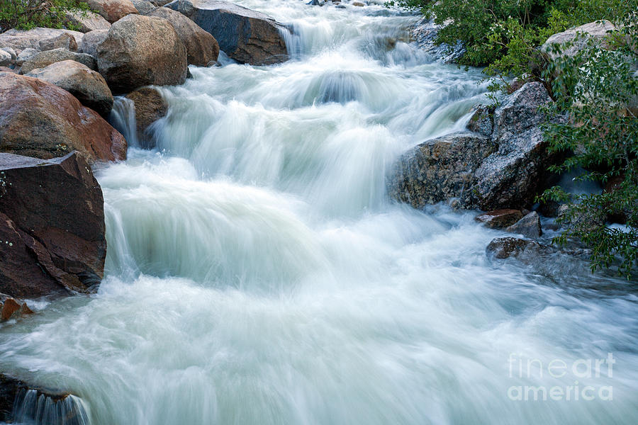 Alluvial Fan Falls on Roaring River in Rocky Mountain National Park #2 Photograph by Fred Stearns