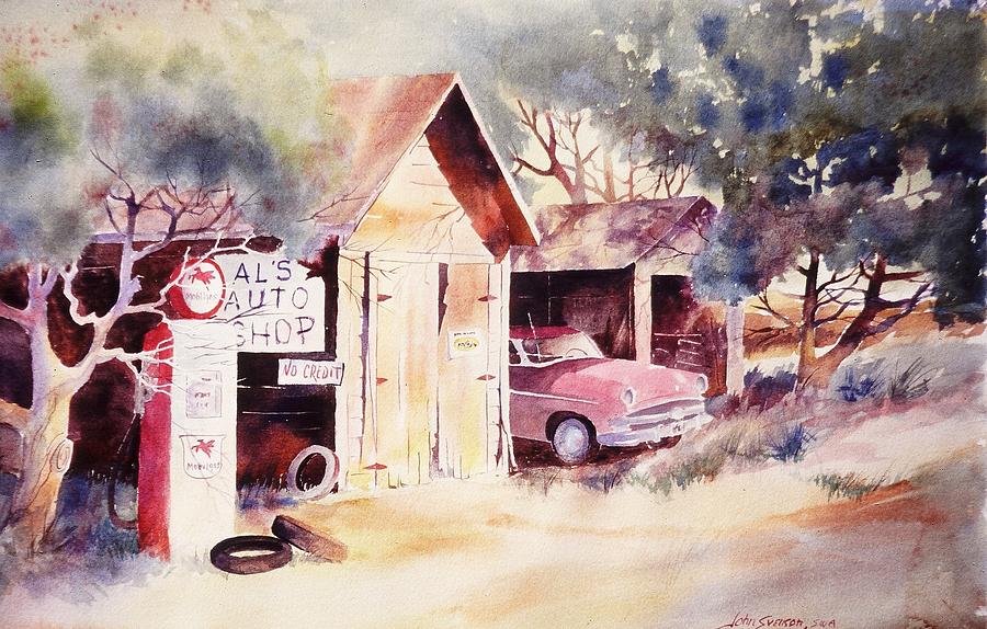 Als Auto Shop #2 Painting by John Svenson
