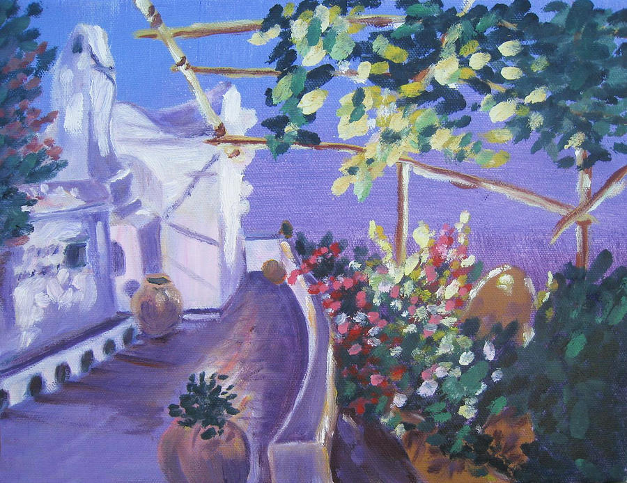 Amalfi Evening #2 Painting by Julie Todd-Cundiff