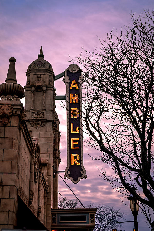 Ambler Theater Photograph - Ambler Theater #2 by Michael Brooks