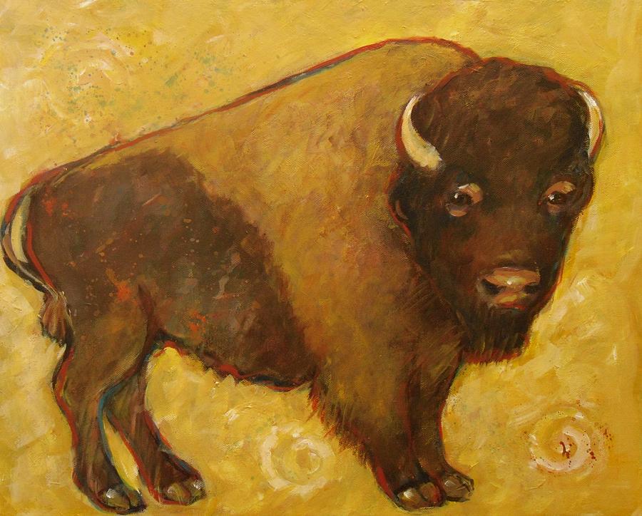 American Bison #2 Painting by Carol Suzanne Niebuhr