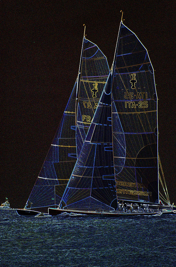 San Diego Photograph - Americas Cup  #2 by Carl Purcell