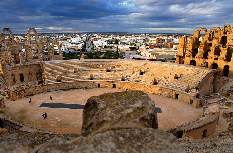 Horizontal Photograph - Amphitheatre Of El Djem. 238. Tunisia #2 by Everett