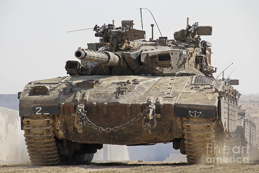 An Israel Defense Force Merkava Mark II Photograph By Ofer Zidon - Fine ...