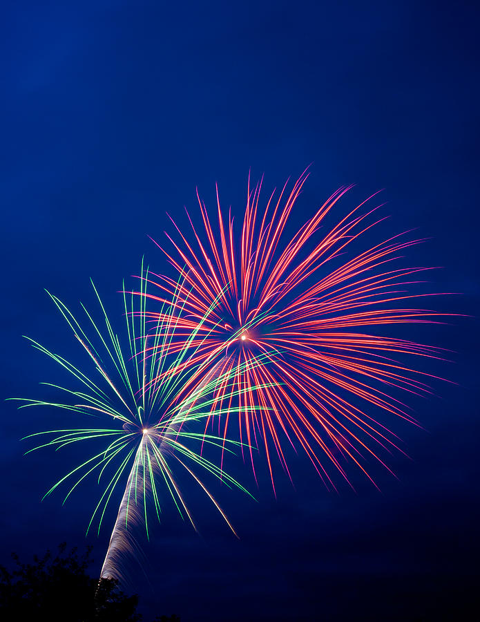 Anchorage Alaska Fireworks #2 Photograph by Scott Slone