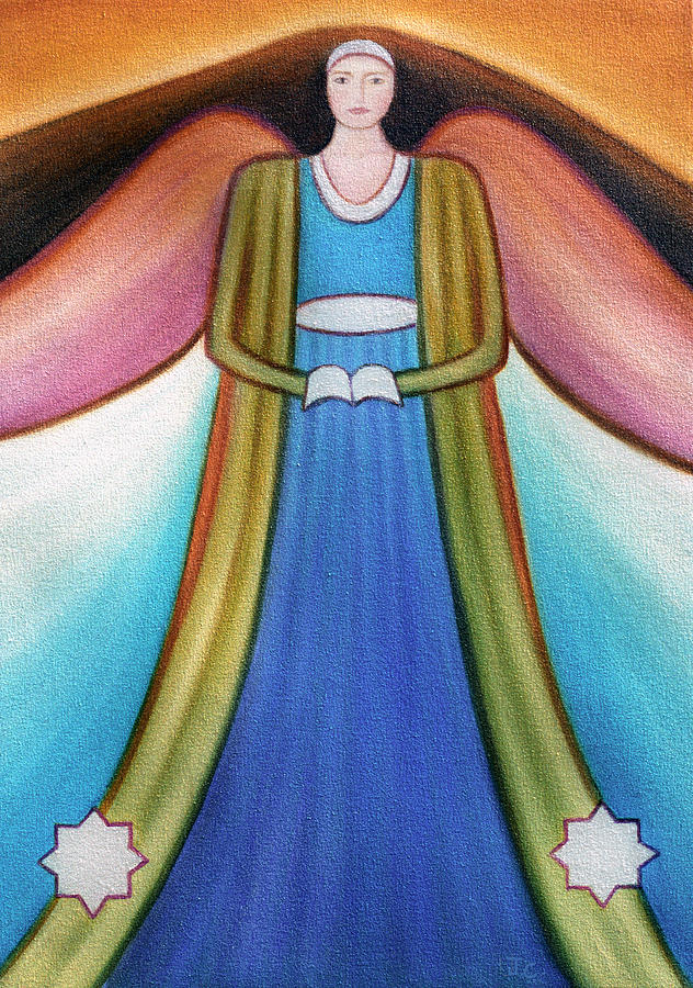 Angel Painting - Angel of Destiny #2 by Judith Chantler