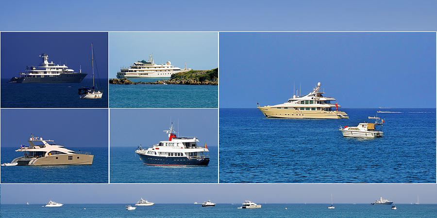 Antibes - Superyachts of Billionaires #2 Photograph by Alexandra Till