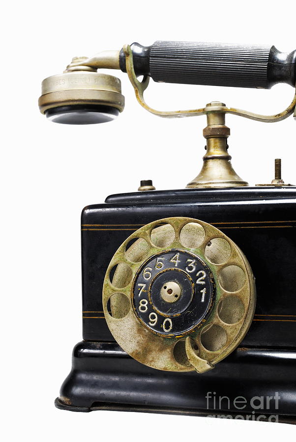 Still Life Photograph - Antique dial telephone #2 by Sami Sarkis