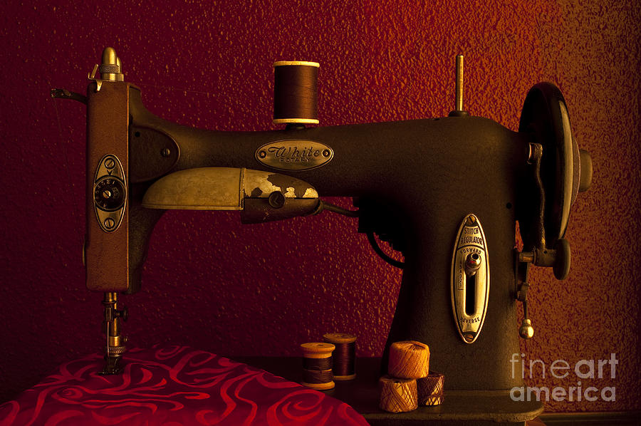 Antique sewing machine #2 Photograph by Jim Corwin