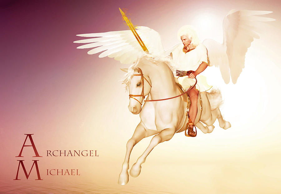Archangel Michael Painting - Archangel Michael by Valerie Anne Kelly