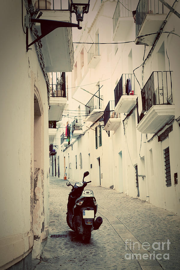 Architecture Of Old City Of Ibiza Spain Photograph