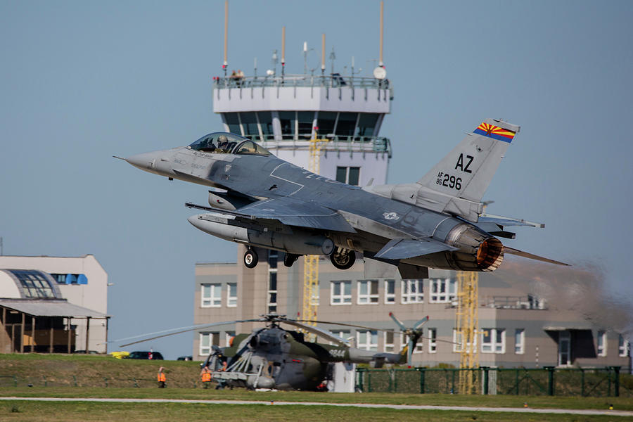 Arizona Air National Guard F 16c Taking Photograph By Timm Ziegenthaler Fine Art America