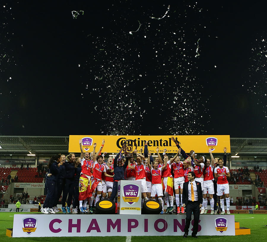 Arsenal Ladies FC v Notts County Ladies: WSL Continental Cup Final #2 Photograph by Daniel L Smith
