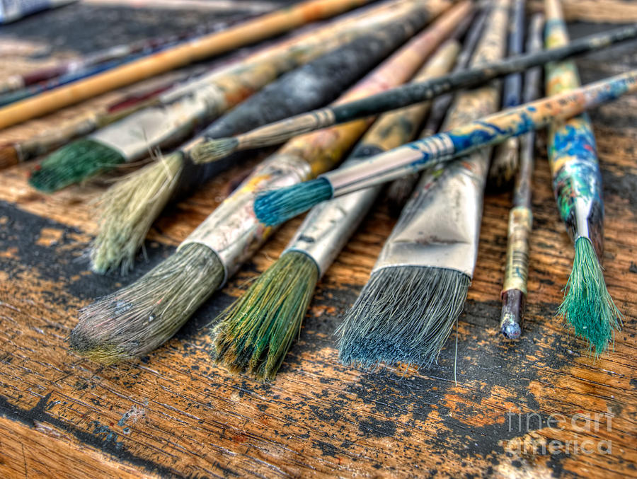 Tool Photograph - Artistic brushes #2 by Sinisa Botas