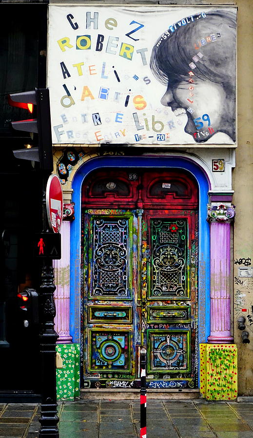 Artistic Door In Paris France #3 Photograph by Rick Rosenshein