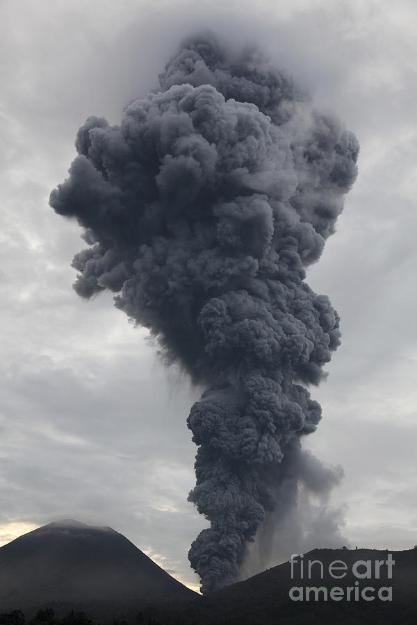Ash Cloud Rising From Tompaluan Crater #2 Photograph by Richard Roscoe