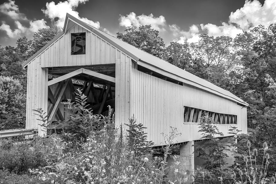 Bridge Photograph - Ashtabula Collection - Mechanicsville Road Covered Bridge 7K0207 #2 by Guy Whiteley