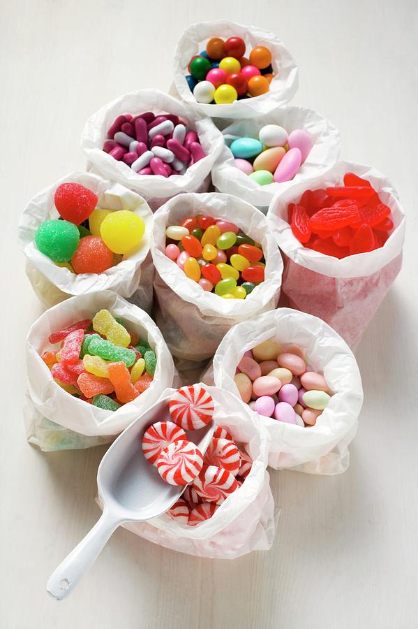 Assorted Sweets In Paper Bags (usa) Photograph by Foodcollection | Fine ...