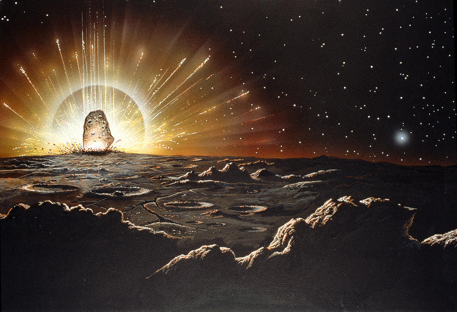 Asteroid #2 Painting by Steve A. Munsinger