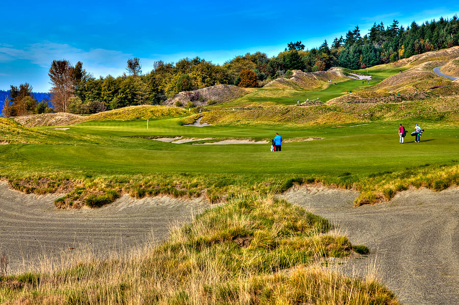 #2 at Chambers Bay Golf Course #2 Photograph by David Patterson