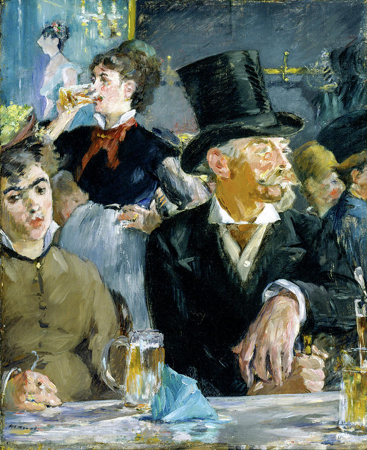 At the Cafe #17 Painting by Edouard Manet