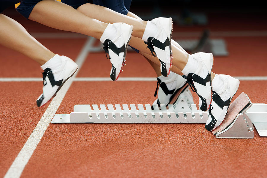 Athlete Leaving The Blocks #2 Photograph by Gustoimages/science Photo Library